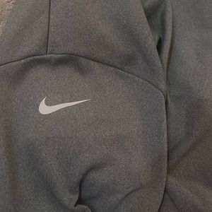 nike grey zip-up hoodie